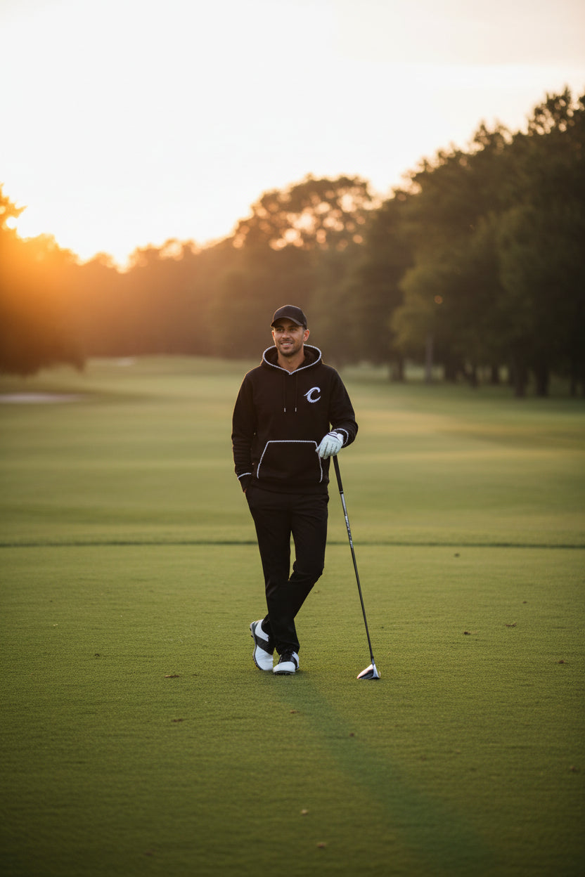 Coquina Links Performance Hoodie — Black